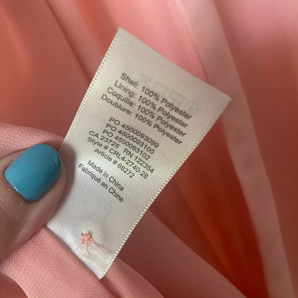 ARITZIA Wilfred Light Peach Patrice Halter Open Back Top Size M - Picture 4 of 7